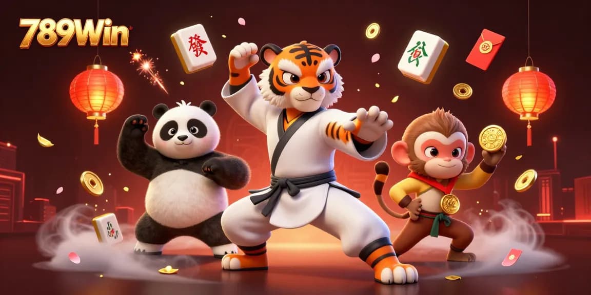 Experience thrilling 789Win casino action with animated characters in a vibrant gambling scene.