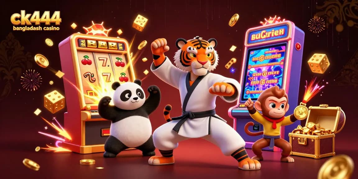 Experience the excitement of ck444 bangladesh casino with dynamic slots, engaging characters, and vibrant winning moments.