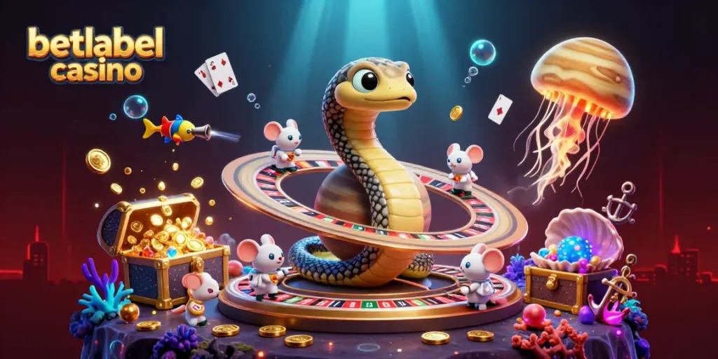 Experience vibrant gameplay at betlabel casino with animated characters and lively gaming elements.